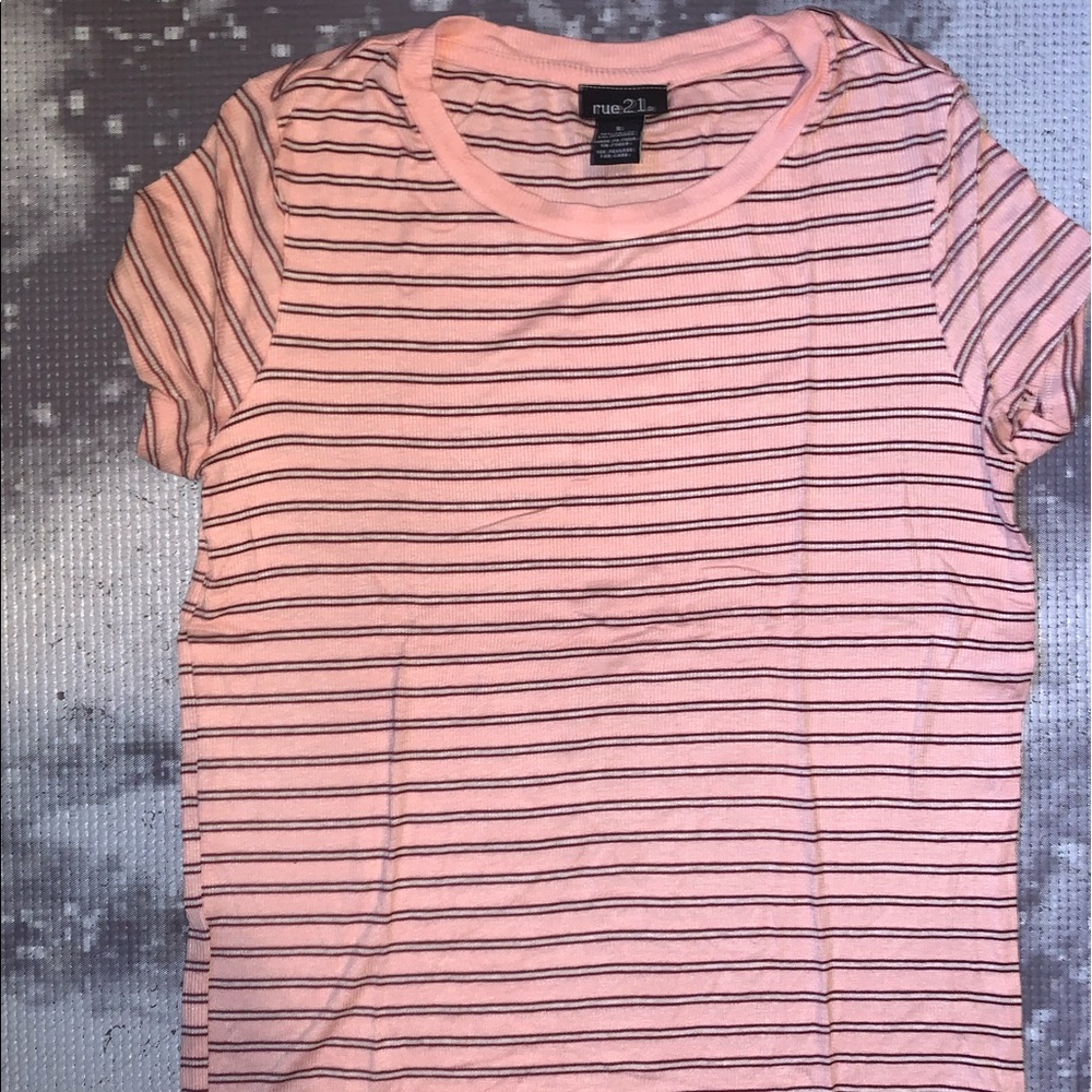 Pink Striped Rue21 Tee shirt